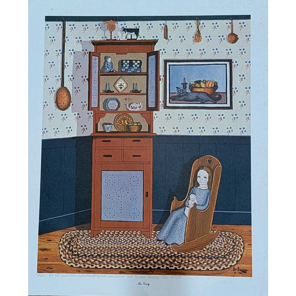 Pat Pearson MR. GRAY PRINT 1982 23" X 19 #142/950 Dedicated By Artist